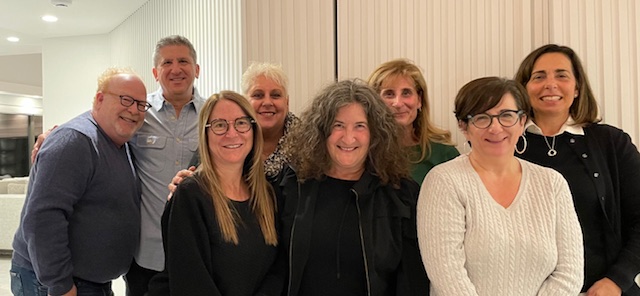 Tamar Barr with a group of colleagues